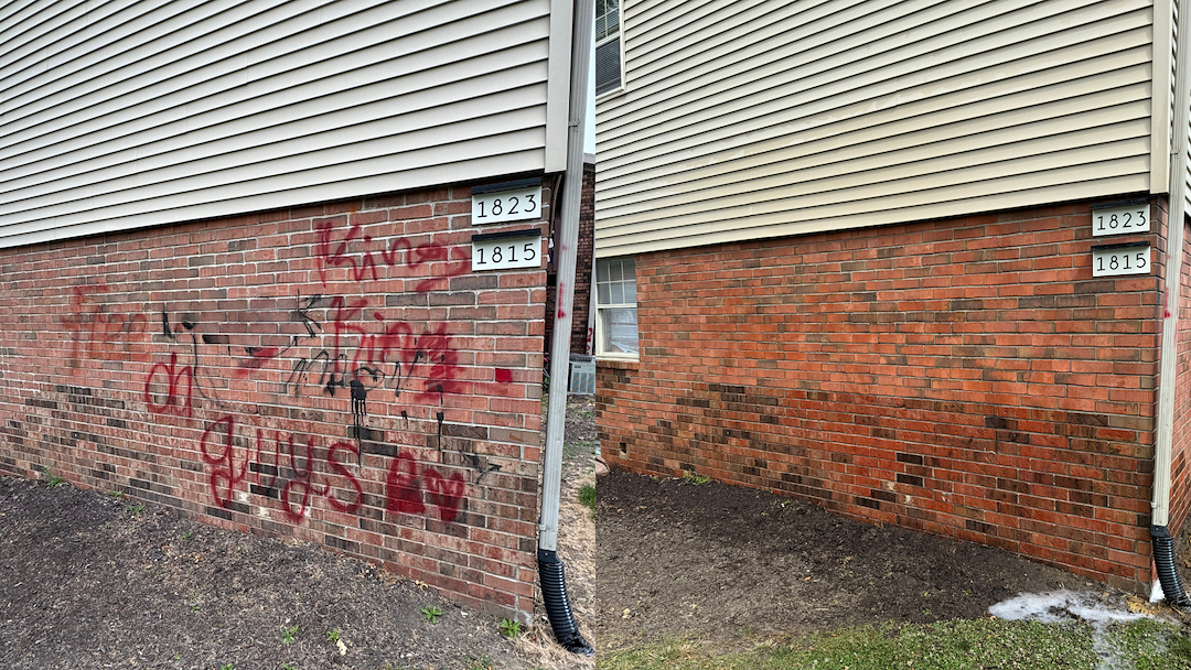 Outstanding Graffiti Removal For an Apartment Complex in Fort Wayne, IN.